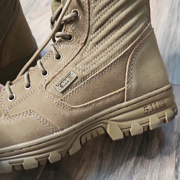 5.11 Tactical Mens Dark Coyote Combat Boots 10 - Picture 13 of 14